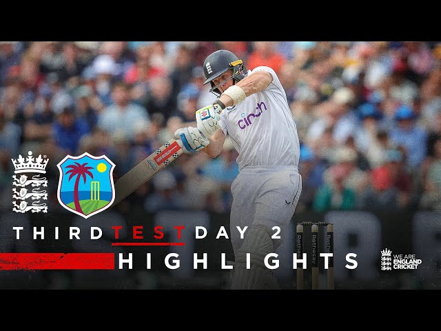 Smith’s 95 Drives England Ahead | Highlights – England v West Indies Day 2 | Rothesay Test 2024