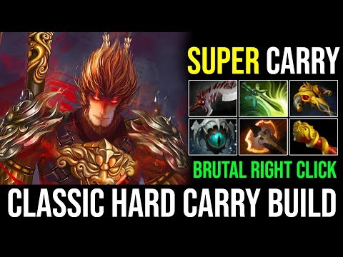 Classic Hard Carry Build [Monkey King] Brutal Right Click Super Carry 21Kills By Moon Crazy | Dota 2