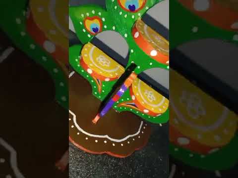 Peacock Lamp #art #handmade #creative #yt #trending #hashtags #painting #peacock #artandcraft #world