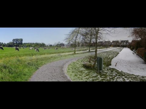 Zomer en winter 2009, weidepad (Molenvliet) Woerden