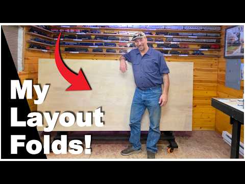 How I Built a 4' X 8' Folding Train Layout Table!
