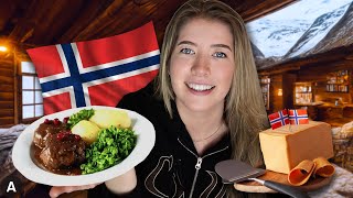 Eating NORWEGIAN Food For 24 Hours!