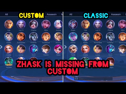 Zhask Is No Longer In Custom Mode | Mobile Legends