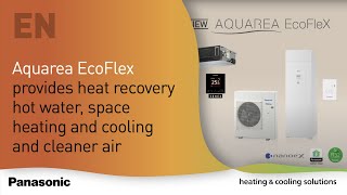 Pompa de caldura Aquarea EcoFleX monofazic pentru incalzire si racire, R32