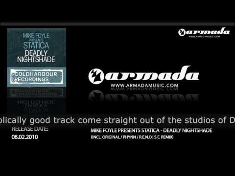 Mike Foyle presents Statica - Deadly Nightshade (Original Mix)(CLHR086)
