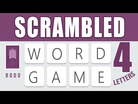 Scrambled Word Games - Guess the Word Game (4 Letter Words)