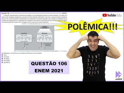 A QUESTÃO MAIS POLÊMICA DO ENEM 2021!!! "A icterícia, popularmente conhecida por amarelão..."
