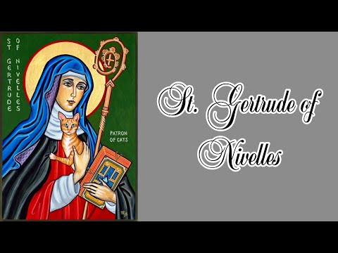 Saint Gertrude of Nivelles: A Model of Piety and Hospitality #catholic #catholicsaint