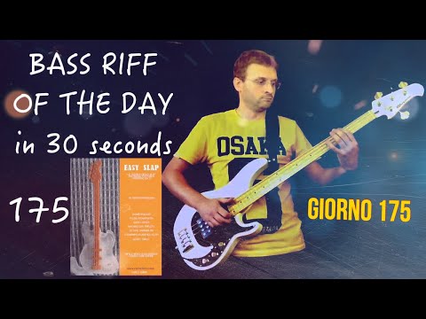 Ebook Easy Slap (Carlo Chirio) Bass Riff of the day in 30 seconds basso Alusonic Django giorno 175