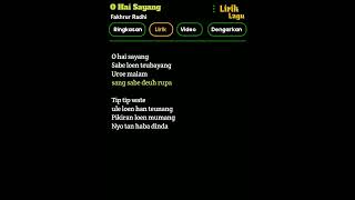 Download lagu - O Hai Sayang - Lirik Lagu #ohaisayang #lirik mp3 Download lagu - O Hai Sayang - Lirik Lagu #ohaisayang #lirik mp3
