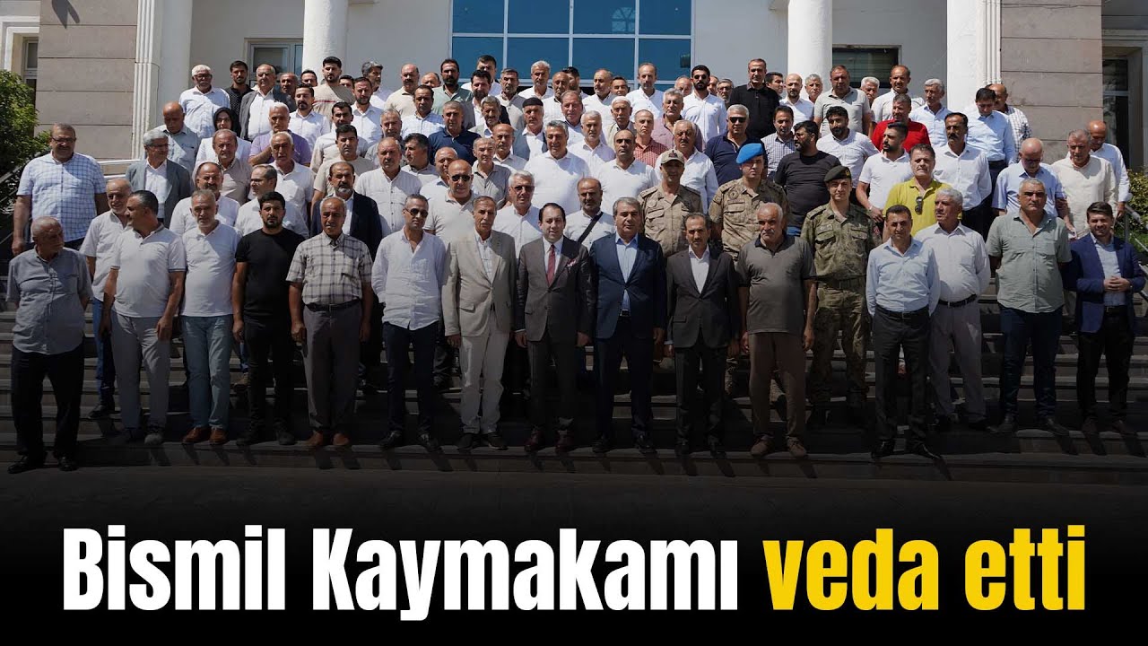 Bismil’de 3 yıl boyunca görev yapan Kaymakam Zengince veda etti - Bismil Haber