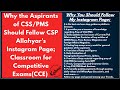 Follow My Instagram Page One Stop Platform For Prep CSS PMS Link Given Below