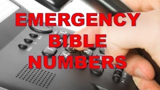 EMERGENCY BIBLE NUMBERS