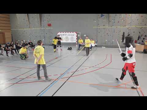 THE MIGHT 2019 - finale - épée longue - Gabriel Tardio (Bleu) vs Paul Chéreau (Rouge)