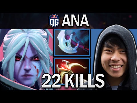 OG.ANA SMURF DROW RANGER WITH 22 KILLS & DAEDALUS - DOTA 2 PRO GAMEPLAY