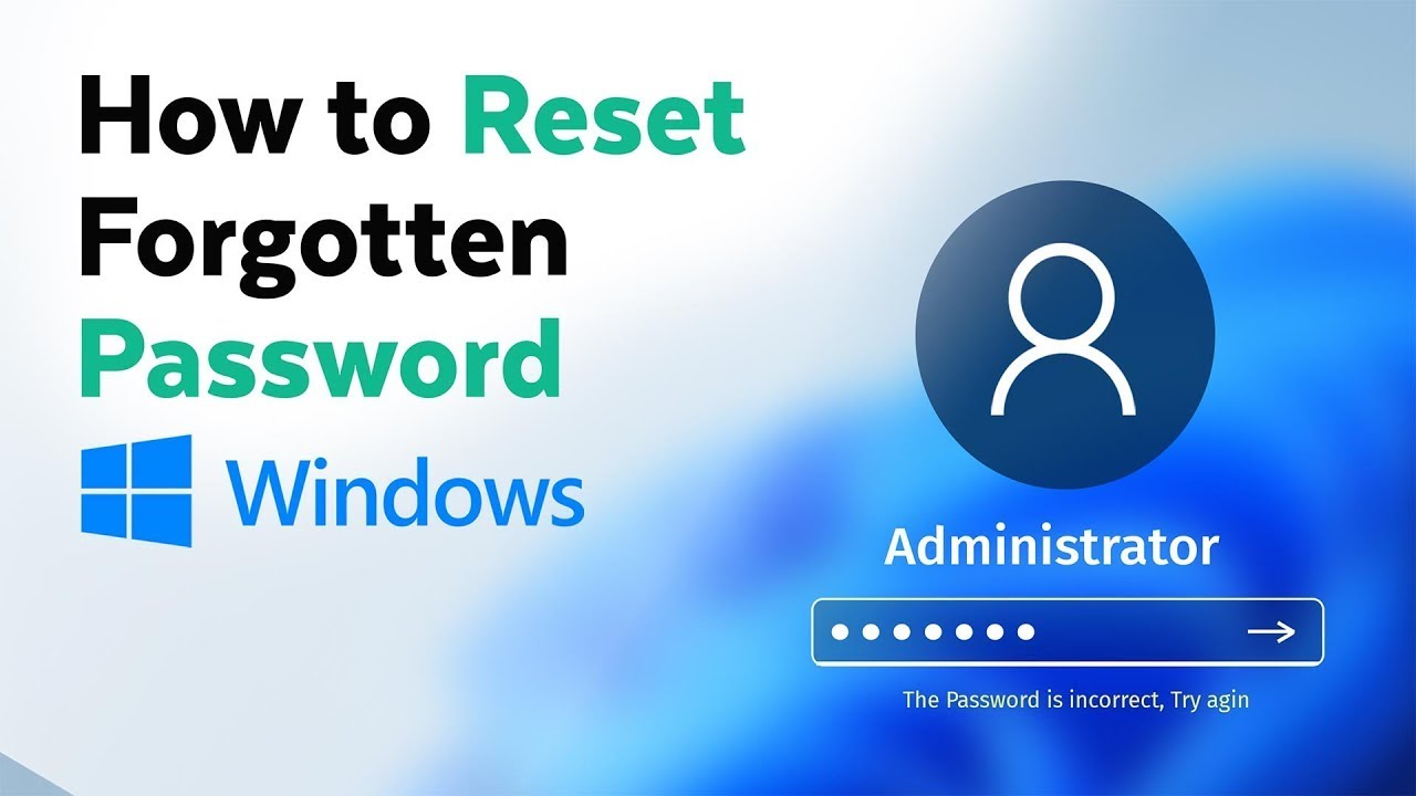 Unlock any windows password in less than 1 min/How to reset password windows 11, 10, 8, 7 password
