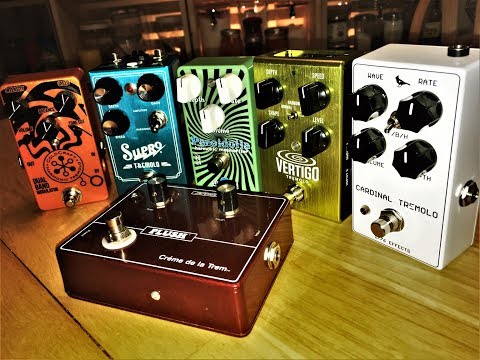 Harmonic Tremolo Shoot Out - Episode #5 Cardinal, Vertigo, Coldcraft, Fuchs, Supro, Pareidolia