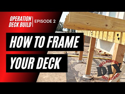 My EPIC Deck Build - How to Frame a Deck // Episode 2