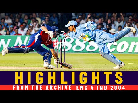 Incredible Dinesh Karthik Stumping & Ganguly 90 See India Home! | Classic ODI | England v India 2004