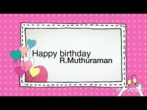 Happy Birthday R.Muthuraman