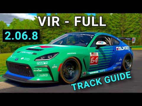 Track Guide VIR - Full Toyota GR 86 iRacing