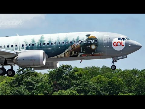 Belos pousos e decolagens em Salvador- movimento Sensacional ✔