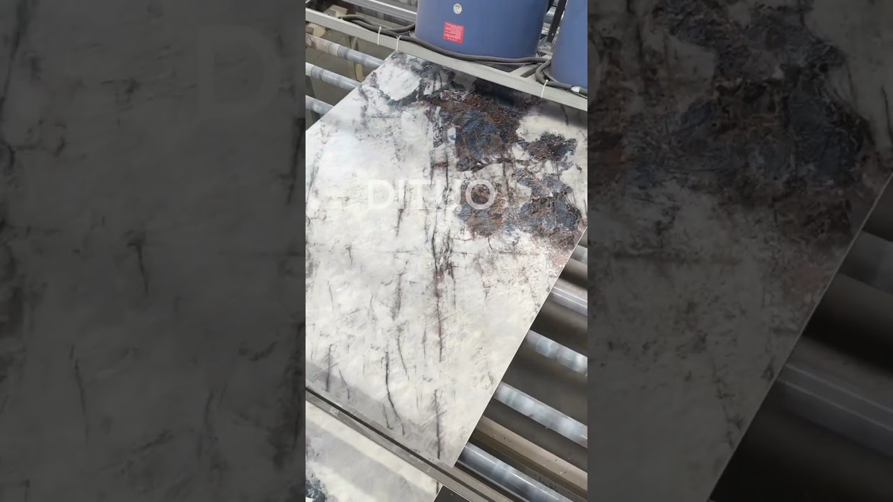 Peacock blue sintered stone slabs 6mm and 12mm bathroom wall covering