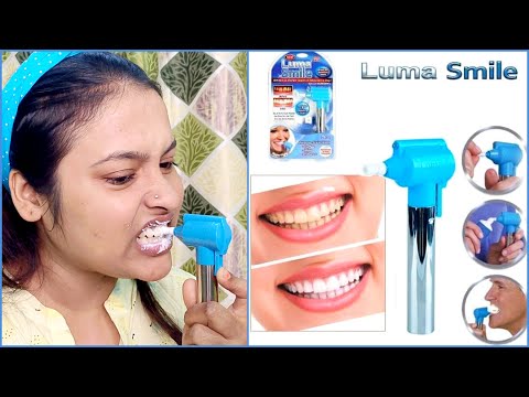 Luma Smile Tooth Oral Polisher Whitener Stain Remover With Led Toothbrush Light Rubber Cups