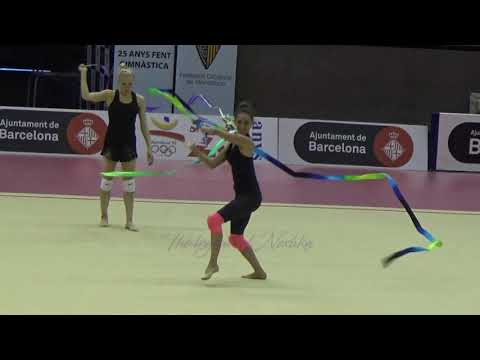 Natalia GARCIA TIMOFEEVA (ESP) ribbon - 2017 Trofeu de Barcelona trainings