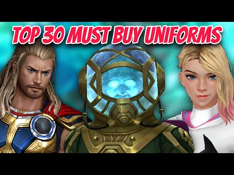 top 30 MUST BUY uniforms in 40% all uniform sale | summer update uniforms sale | marvel future fight