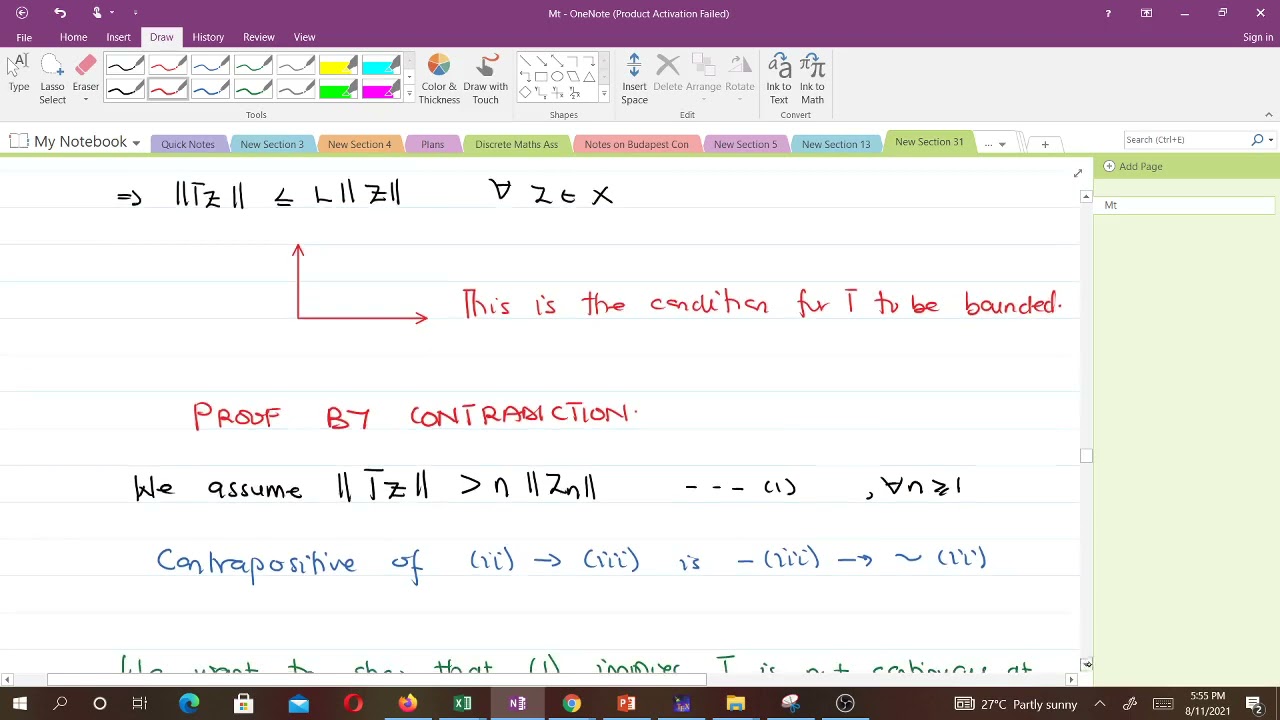 Bounded Linear Operators (Lesson 14)