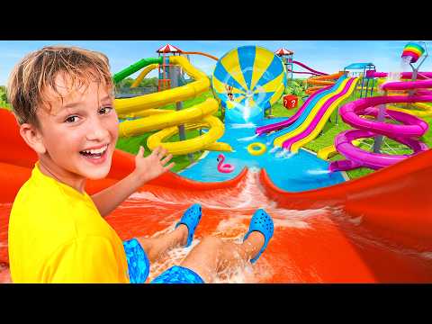 24 hour waterpark challenge!