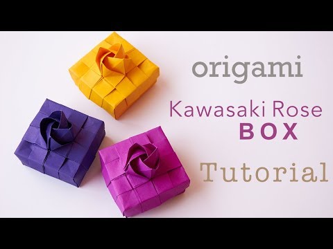 Origami Kawasaki Rose Box Tutorial