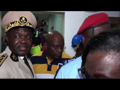 Visite de travail du ministre de l'Administration territoriale sur le chantier de l'Hôtel Bénoué