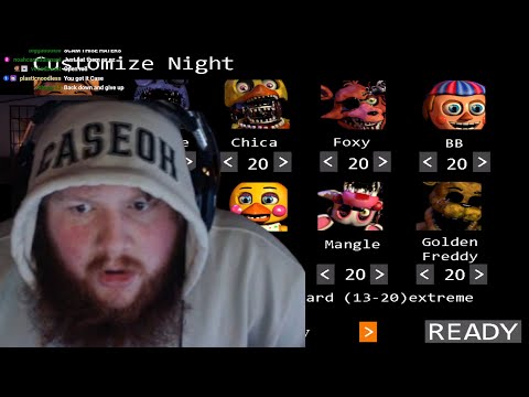 Caseoh Plays fnaf 2 [20 mode] for 11 hours
