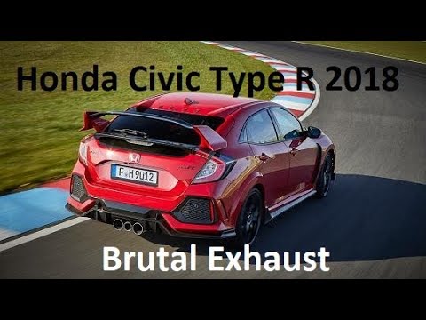 Honda Civic Type R 2018 FK8 x Fi Exhaust/// Brutal exhaust sound/// acceleration