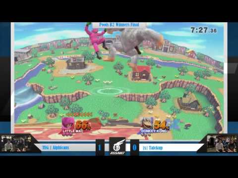 Otafest Assault 4 - Smash 4 Pools - TEG | Alphicans (Little Mac) vs |x| Talckup (DK)
