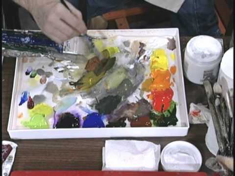 Jerry Yarnell teaches color mixing with color wheel (29 min episode)