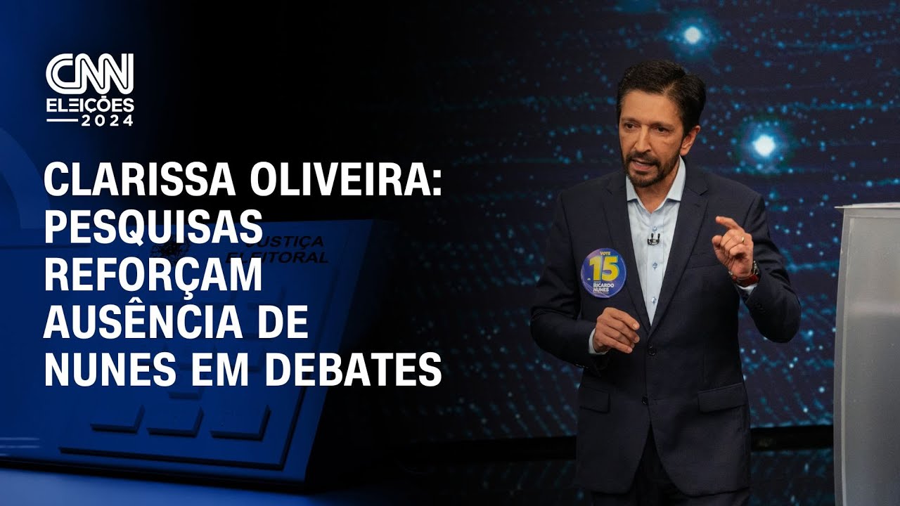 Clarissa Oliveira: Pesquisas reforçam ausência de Nunes em debates | LIVE CNN
