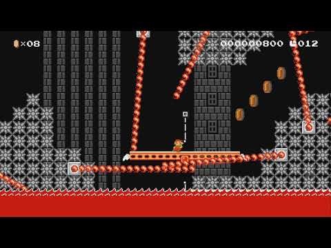 炎のダッシュでジャンプ ! Fire Dash&Jump! 20s by ☆ゆいと☆Z - Super Mario Maker 2 - No Commentary 1bw