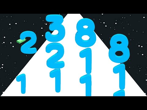 Number Stack 3D (vs) Battery Hole Run- Level Up (Max Level) Game 123456789