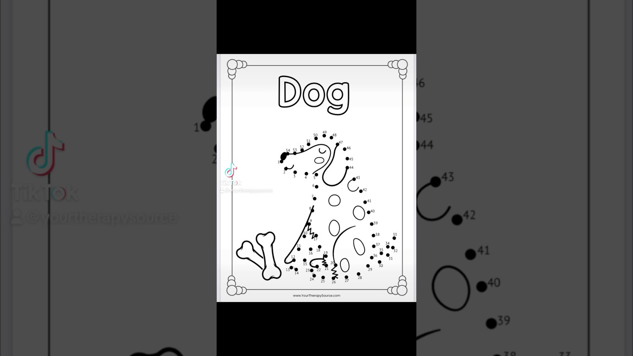 Get your free dot to dot printables at YourTherapySource