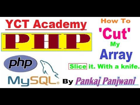 Learning PHP in hindi video 26 Slice method of array