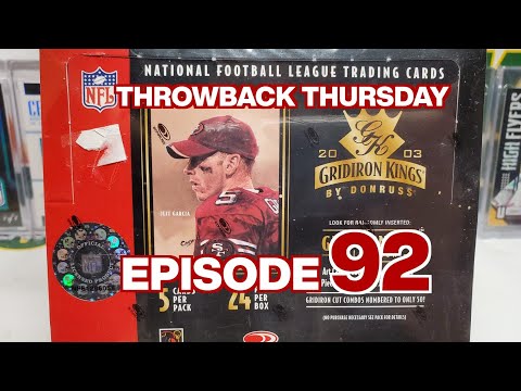 2003 Donruss Gridiron Kings Football Hobby Box Opening. Throwback Thursday Episode 92