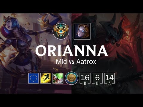 Orianna Mid vs Aatrox - EUW Challenger Patch 8.23