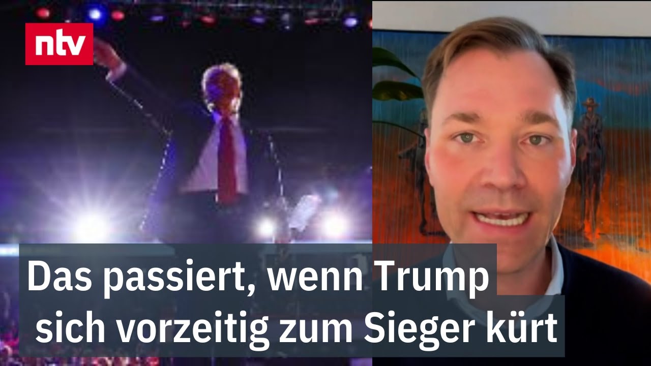 Was passiert, wenn Trump sich vorzeitig zum Sieger kürt? - "Könnte Verfassungskrise geben" | ntv