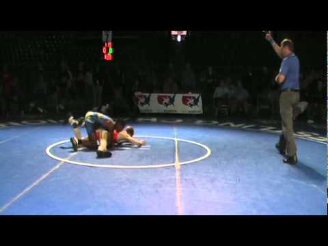 Junior Freestyle 7th 119 - Nahshon Garrett (CA) vs. Max Hvolbek (CA)