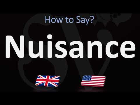 Part of a video titled How to Pronounce Nuisance? (CORRECTLY) - YouTube