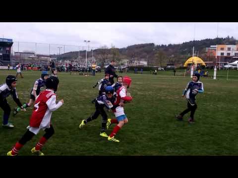 2017 04 15 PYRF Rugby U10 Slavia Nosorožci vs RC Mountfield Ríčany B