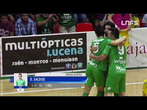 Gol Dani Saldise (1-3) en Jaén Paraíso Interior - Magna Gurpea. 2º Cuartos Play Off